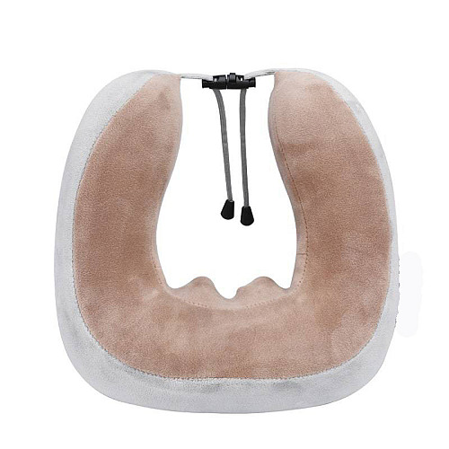 Массажная подушка для шеи U-Shaped Massage Pillow Silver Brown (kz031-hbr)