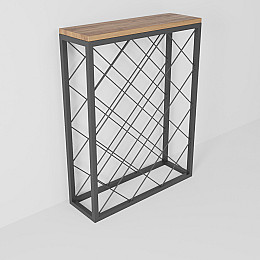 Стеллаж винний GoodsMetall в стилі Лофт 750х600х200 СТЖ208