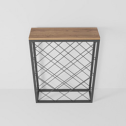 Стеллаж винний GoodsMetall в стилі Лофт 750х600х200 СТЖ208