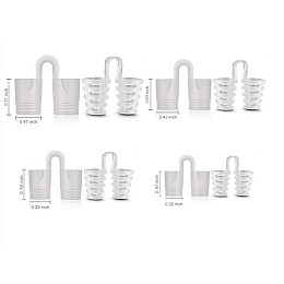 Антихрап клипса от храпа в нос - носовой расширитель от храпа - набор из 8 шт (цилиндры + спирали) в футляре