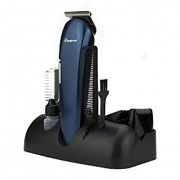 Машинка для стрижки волос Gemei GM-596 8 в 1 Синій