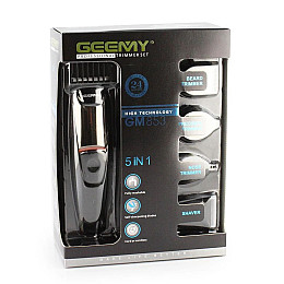 Машинка для стрижки волос 5в1 Geemy GM-853