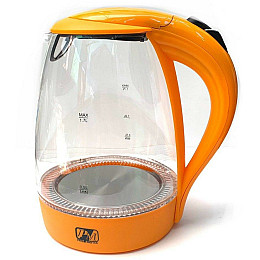 Чайник скляний PROMOTEC PM-810 Оранжевий