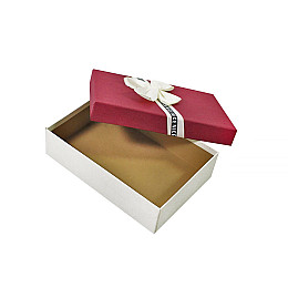 Подарочная коробка упаковочная картонная Lesko 07 Small Красный