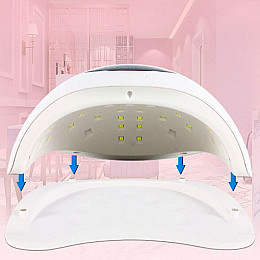Лампа для манікюру SalonHome T-SO30679 T5 72W LED/UV Nail Lamp