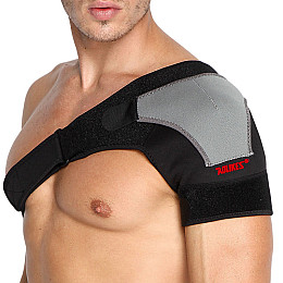 Фиксатор плечевого сустава поддержка для спины AOLIKES A-1697 Left One Size Black + gray