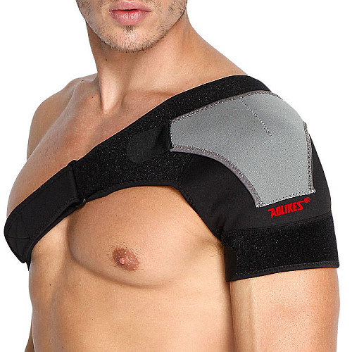 Фиксатор плечевого сустава поддержка для спины AOLIKES A-1697 Left One Size Black + gray