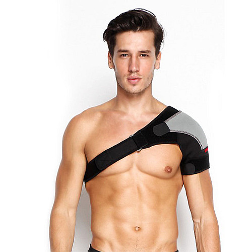 Фиксатор плечевого сустава поддержка для спины AOLIKES A-1697 Left One Size Black + gray