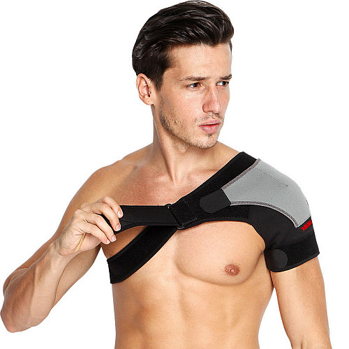 Фиксатор плечевого сустава поддержка для спины AOLIKES A-1697 Left One Size Black + gray