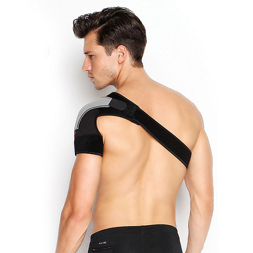 Фиксатор плечевого сустава поддержка для спины AOLIKES A-1697 Left One Size Black + gray