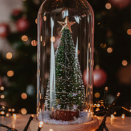 Ёлка в колбе 24К Lesko KY-4646 Цветной свет с LED подсветкой новогодняя подарок