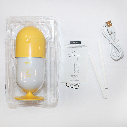 Увлажнювач повітря Remax RT-A500 Capsule Mini Humidifier жовтий (6954851281870)