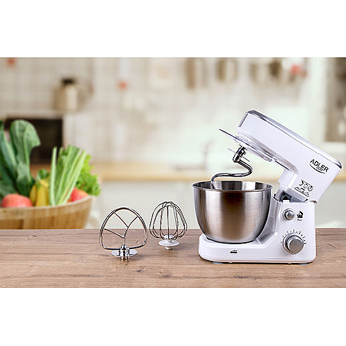 Миксер-тестомес планетарный Adler AD 4216 1000W Белый