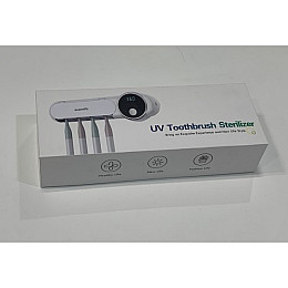 Диспенсер для зубних щіток ультрафіолетовий стерилізатор WHITE SMILE UV Toothbrush sterilizer UV-044 Білий