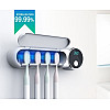 Диспенсер для зубних щіток ультрафіолетовий стерилізатор WHITE SMILE UV Toothbrush sterilizer UV-044 Білий
