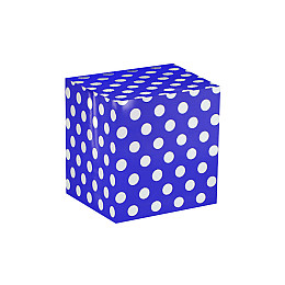 Бумага упаковочная PPW PAPER Lesko PZ001 Синий Серябрянный Горох 50*70 см