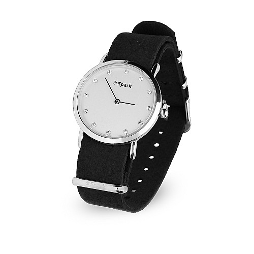 Жіночі годинники Spark Sencillo зі Swarovski Чорний Білий (ZWE35CZC)
