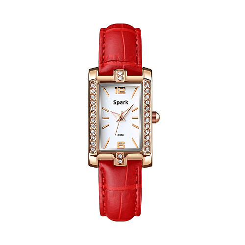 Женские часы Spark Vendome со Swarovski Красный Белый (Z1690RE)