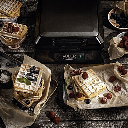 Вафельница для бельгийских вафель Adler AD 3036