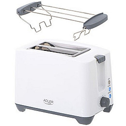 Тостер для хліба Adler AD 3216 білий