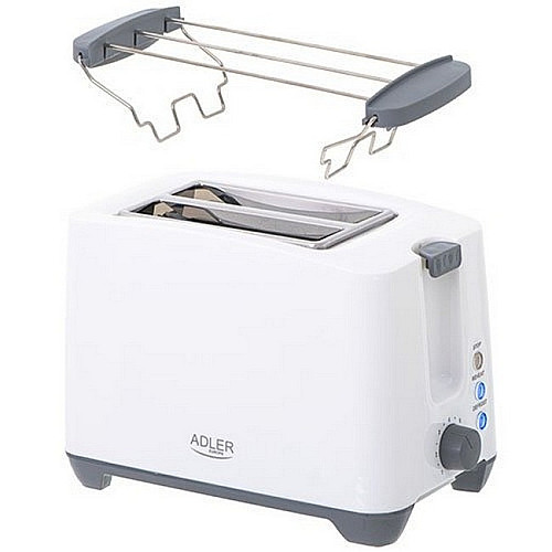 Тостер для хліба Adler AD 3216 білий