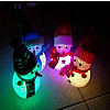 Фигурка светящийся снеговик LED ABC зелено-красный
