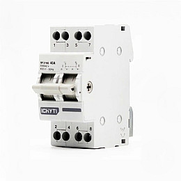 Автомат 2P 40А CHYT трехпозиционный для генератора 1-0-2