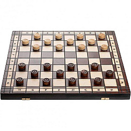 Набор шахматы шашки 2в1 деревянные комплект из натурального дерева 50х50 MADON (165)