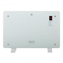 Обогреватель стеклянный конвектор Camry CR 7721 LCD с пультом ДУ White