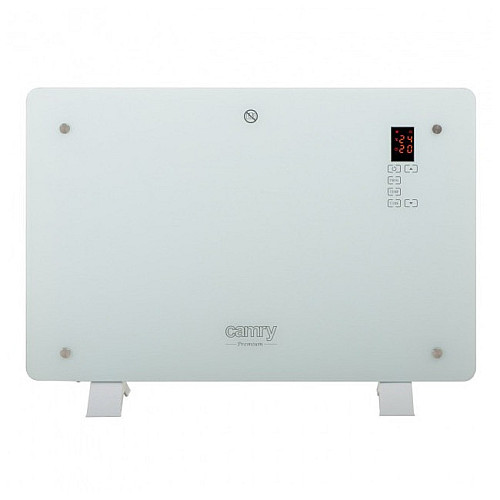 Обогреватель стеклянный конвектор Camry CR 7721 LCD с пультом ДУ White