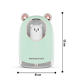 Увлажнювач повітря RIAS A205 Bear з RGB підсвіткою 300ml Green (3_02590)