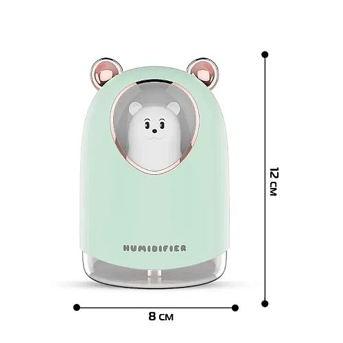 Увлажнитель воздуха RIAS A205 Bear с RGB подстветкой 300ml Green (3_02590)