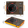 Инфракрасная настольная плита RAF R.8004 1 конфорка 3500W Brown (3_02409)
