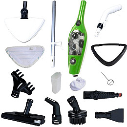 Швабра парова-пароочисник Steam Master H2O Mop X10 1300W Зелена (3_01249)