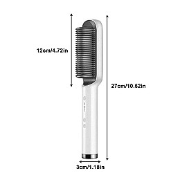Терморасческа для випрямлення волосся RIAS Hair Straightener HQT-908 Сірий (3_01625)