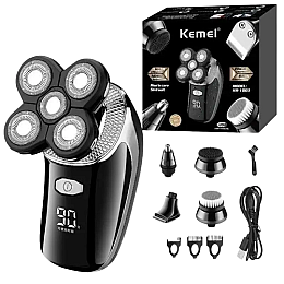 Електробритва Kemei KM-1003 5в1 акумуляторна Black (3_01732)