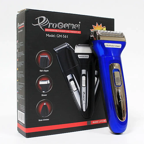 Электробритва Gemei GM-561 3в1 аккумуляторная 3W Blue (3_02790)