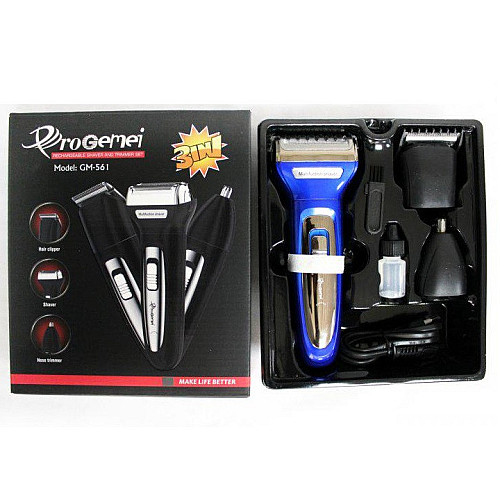 Электробритва Gemei GM-561 3в1 аккумуляторная 3W Blue (3_02790)
