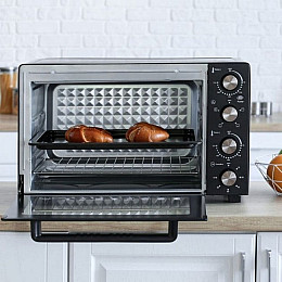 Настольная электродуховка 45 л MAGIO МG-251 с конвекцией Black N