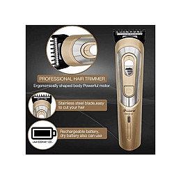 Беспроводная аккумуляторная машинка для стрижки волос Geemy GM 6112