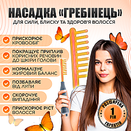 Дарсонваль для догляду за волоссям, шкірою обличчя та тіла в домашніх умовах SBTR 7 Насадок YL-D02