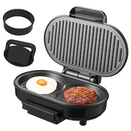 Гриль электрический для бургеров Haeger HG-245 750W Black