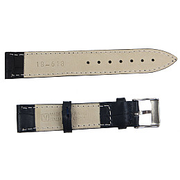 Ремешок для часов кожаный Mykhail Ikhtyar ширина 18 мм Темно-синий (S18-218S navy)