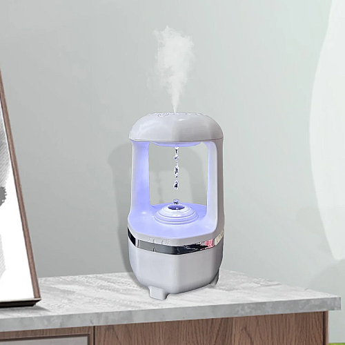 Антигравитационный увлажнитель воздуха RIAS 199 с каплями USB 450ml White (3_03737)
