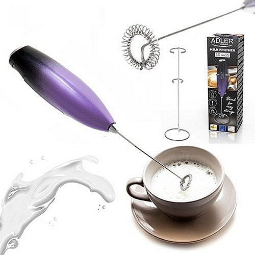 Капучинатор ручной с подставкой Adler AD 4499 Black/Violet