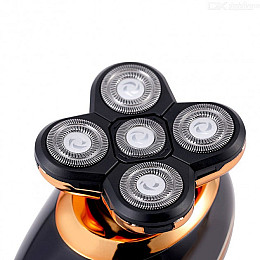 Электробритва VGR V-316 аккумуляторная водонепроницаемая с триммером Black-Gold (3_02234)