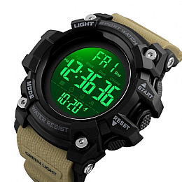 Наручные мужские часы Skmei 1384 Khaki (12361-hbr)