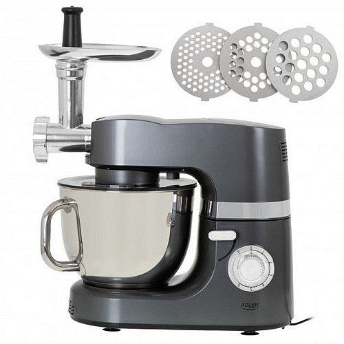 Тестомес с мясорубкой 7 л 4в1 Adler AD 4221 Steel