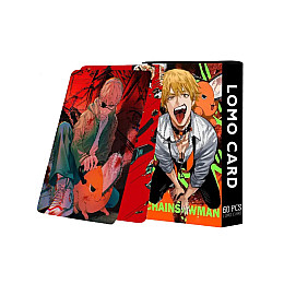 Набор карточек Человек-бензопила Chainsaw Man Ломо 60шт (22723) Bioworld