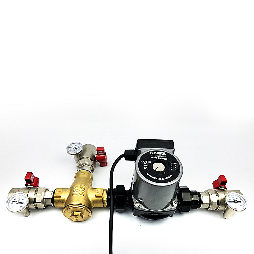 Термосмесительный узел Kvant Labaratory LADOMIX 25-60 65°C Dn25, 1", 40 кВт